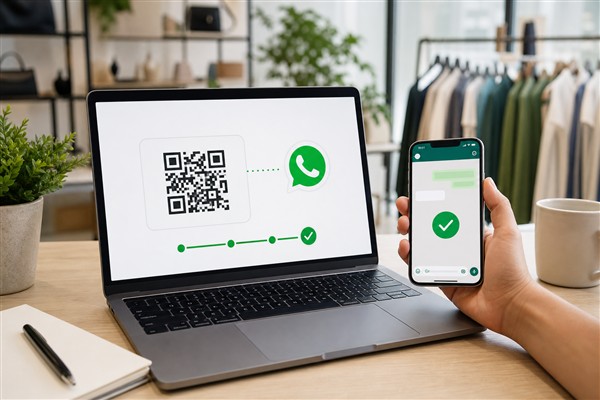 Место для изображения подключения WhatsApp